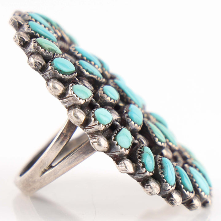 1940s Turquoise Cluster Ring