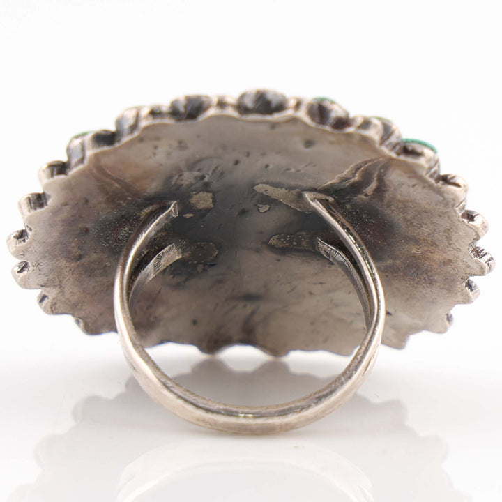 1940s Turquoise Cluster Ring