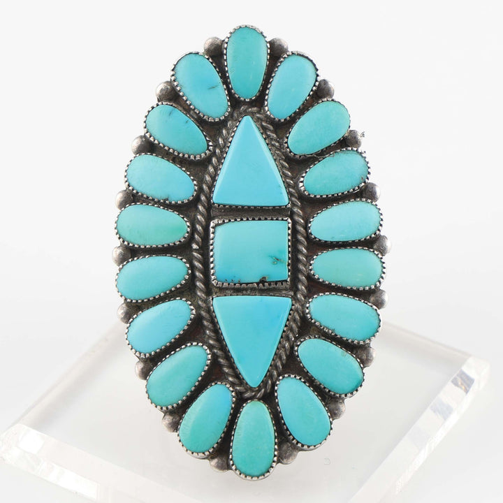1940s Turquoise Cluster Ring