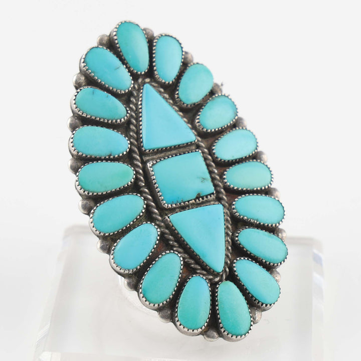 1940s Turquoise Cluster Ring
