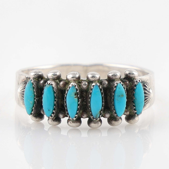 1940s Turquoise Needlepoint Ring