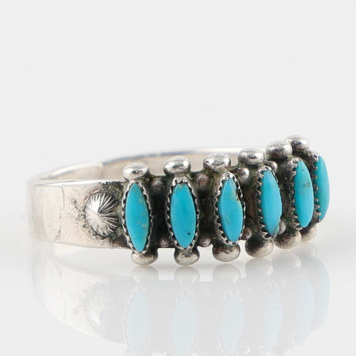 1940s Turquoise Needlepoint Ring