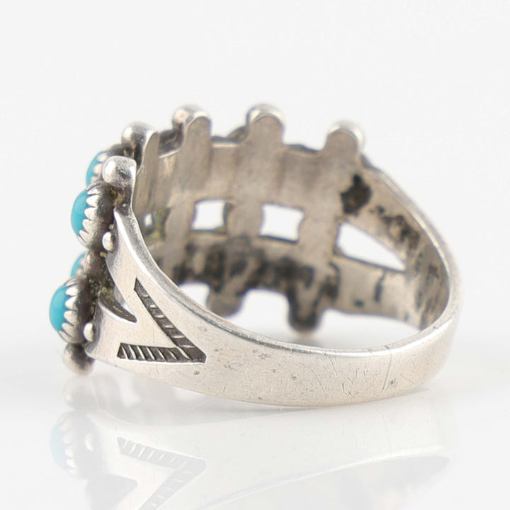 1950s Turquoise Row Ring