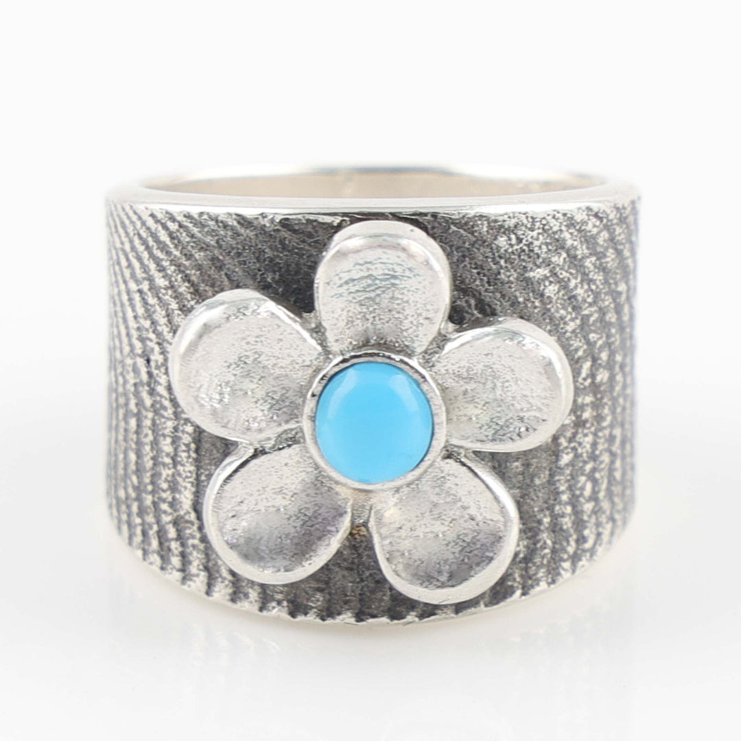 Turquoise Floral Ring