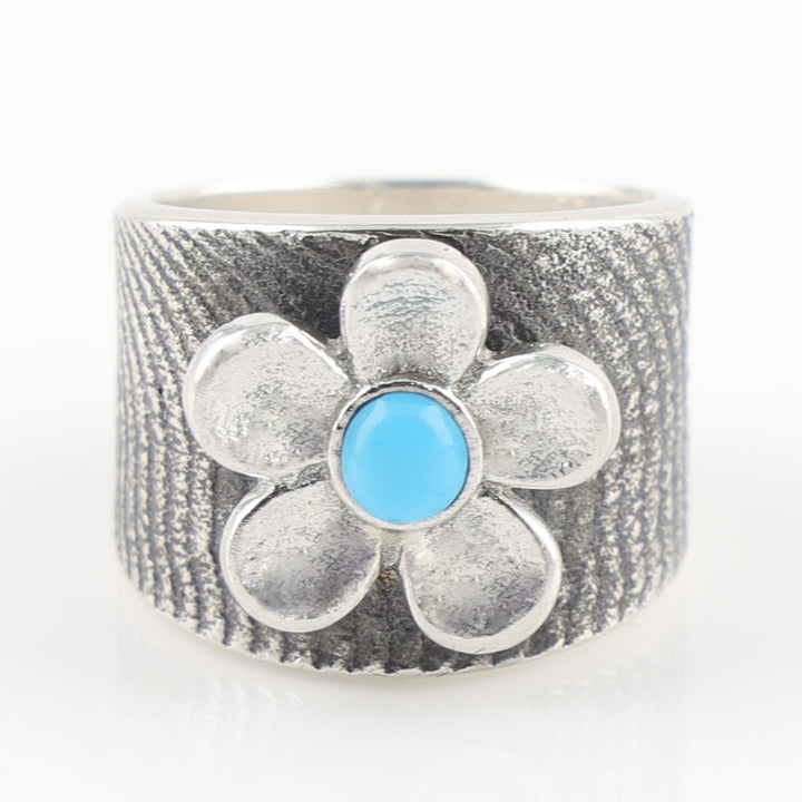 Turquoise Floral Ring