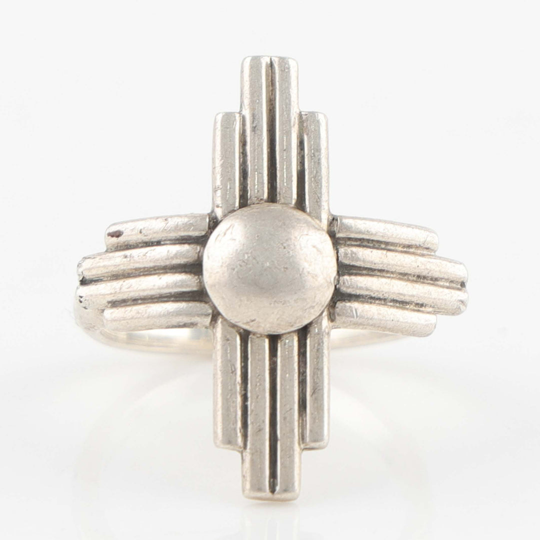 1990s Silver Sun Ring