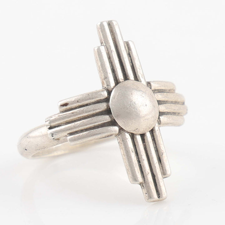 1990s Silver Sun Ring