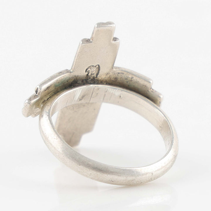 1990s Silver Sun Ring