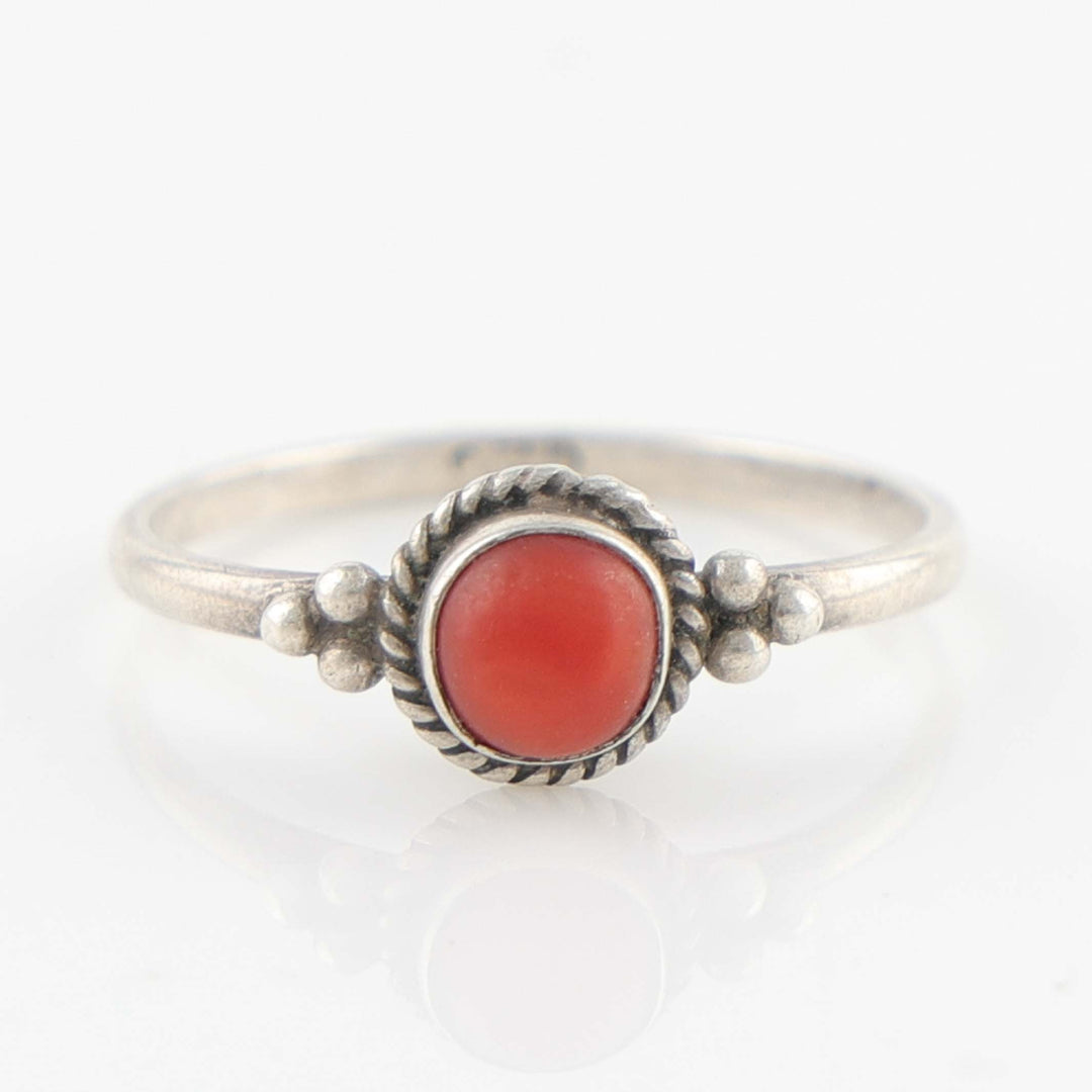 1980s Coral Ring