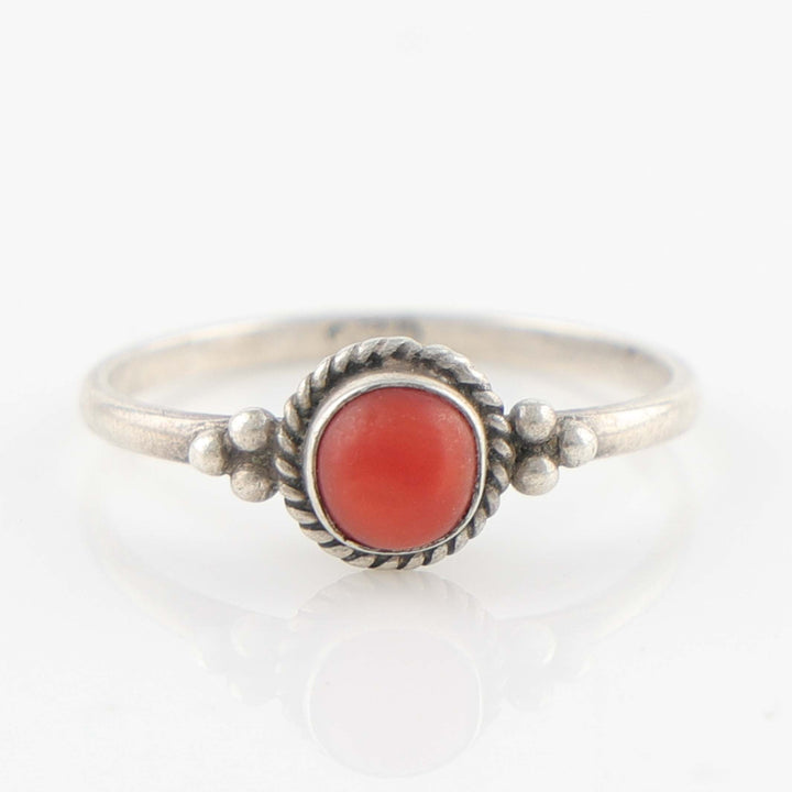 1980s Coral Ring