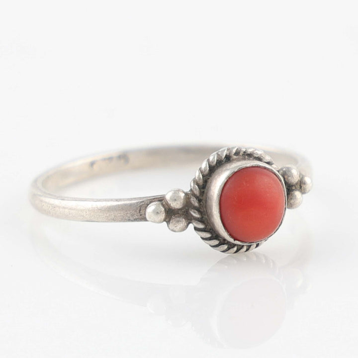 1980s Coral Ring