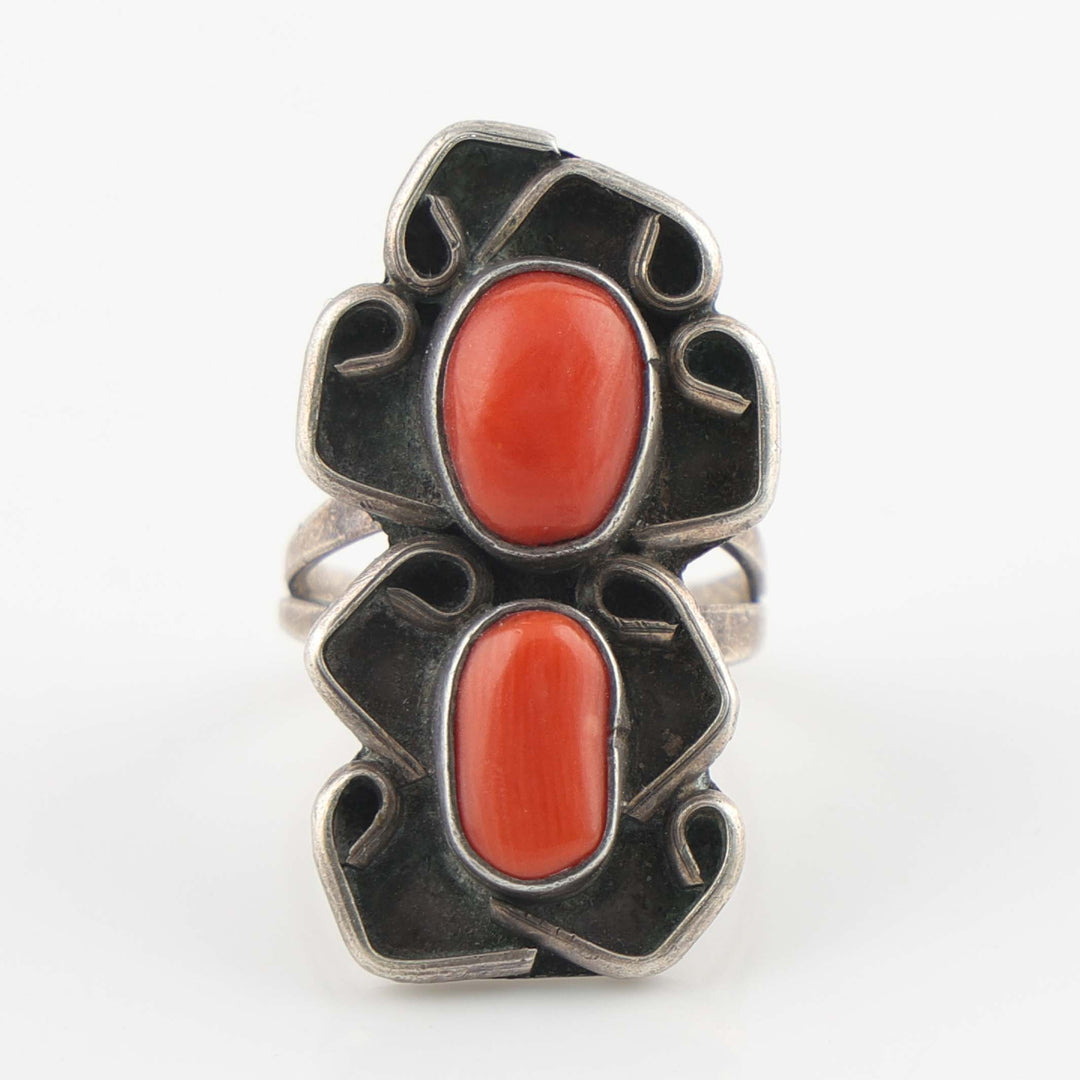 1960s Coral Ring