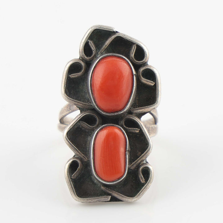 1960s Coral Ring