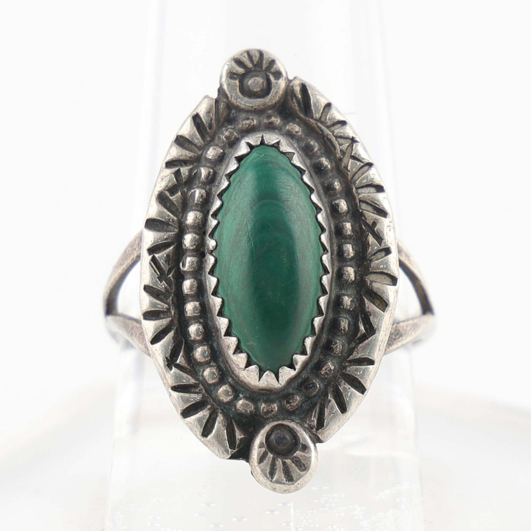 1970s Malachite Ring