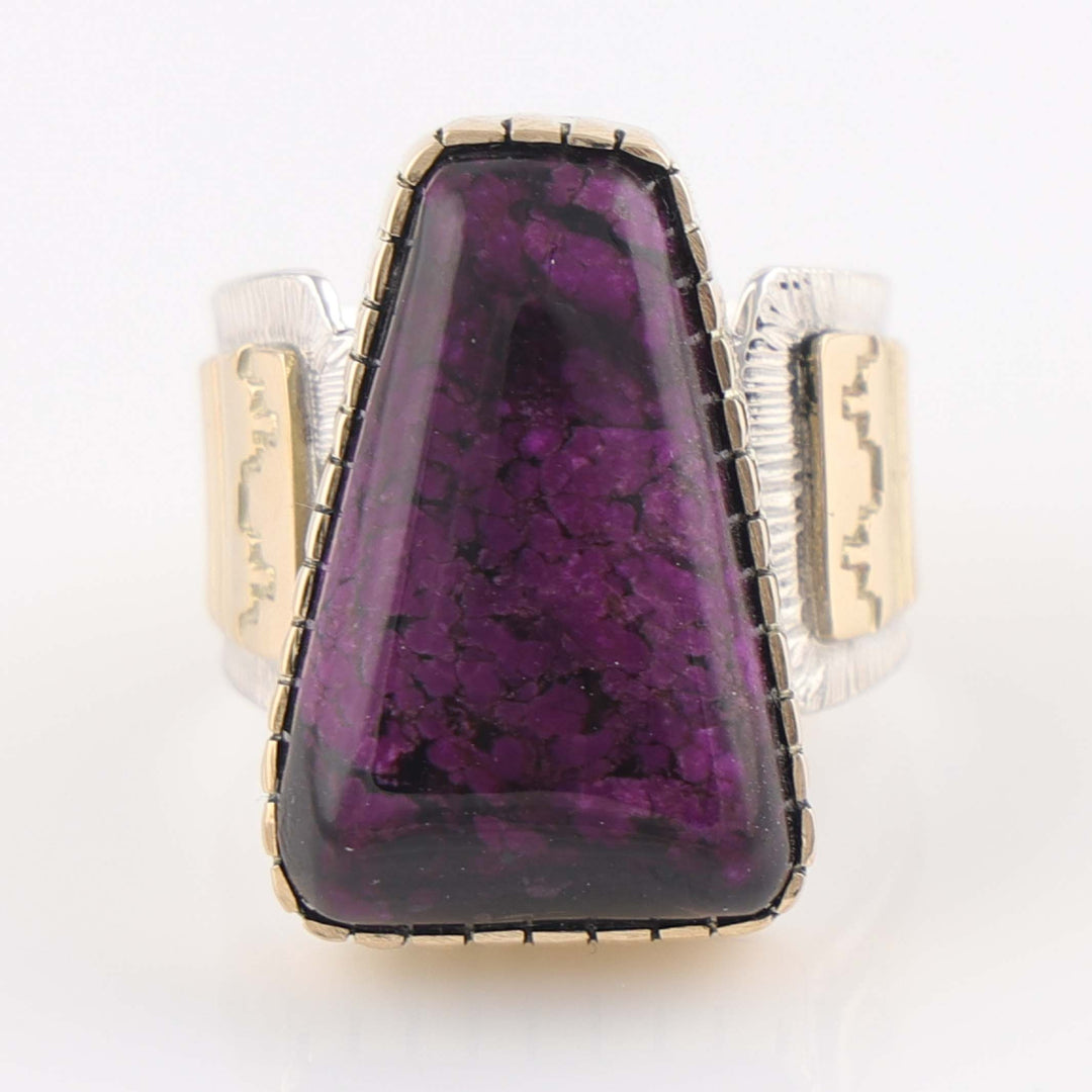 Sugilite and Gold Ring