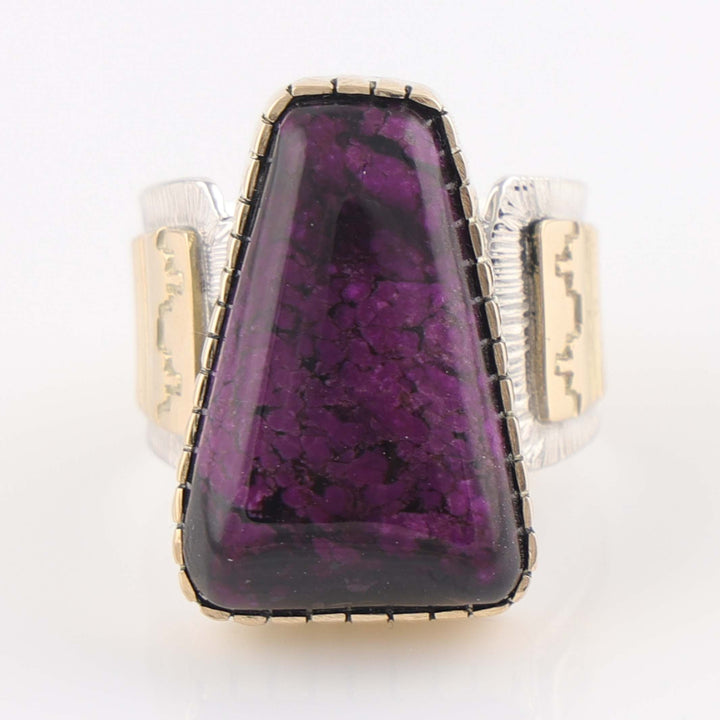 Sugilite and Gold Ring