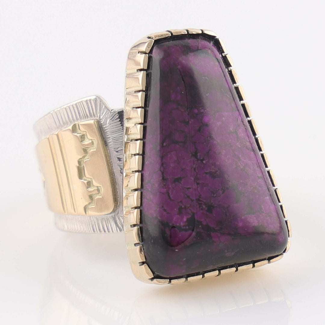 Sugilite and Gold Ring