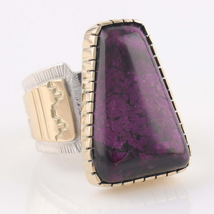 Sugilite and Gold Ring