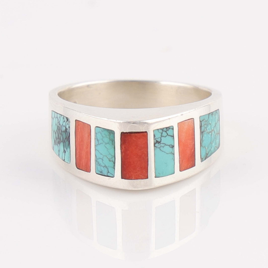 Turquoise and Spiny Inlay Ring