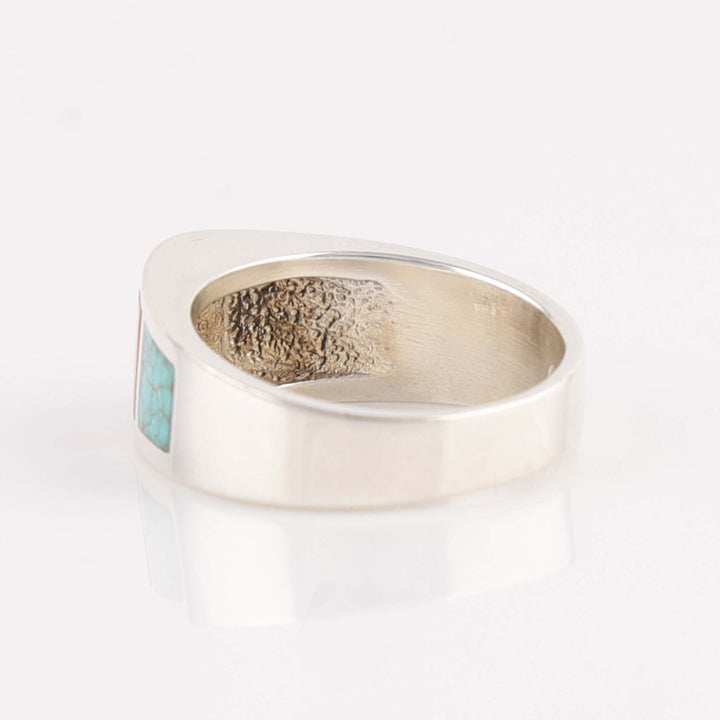 Turquoise and Spiny Inlay Ring