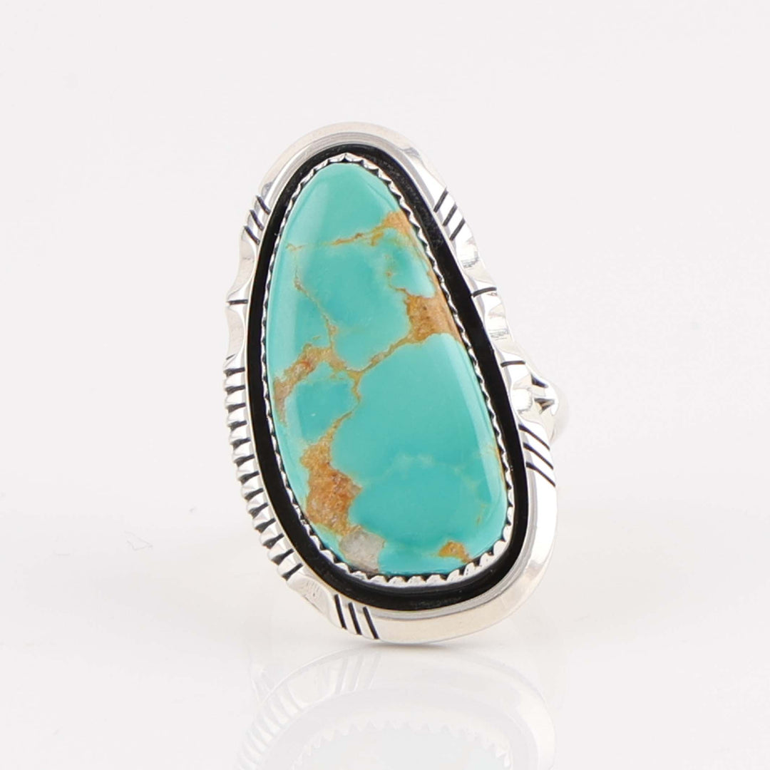 Navajo Pilot Mountain Turquoise Ring