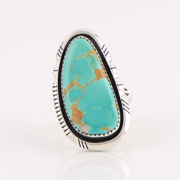 Navajo Pilot Mountain Turquoise Ring