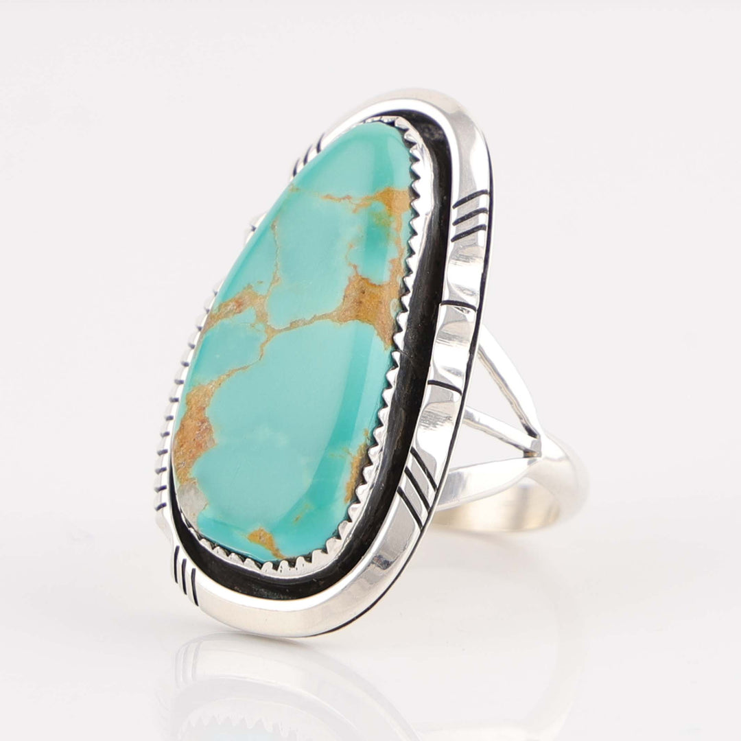 Navajo Pilot Mountain Turquoise Ring