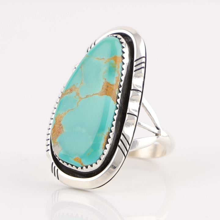 Navajo Pilot Mountain Turquoise Ring