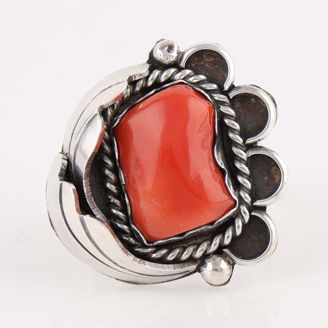 1970s Navajo Coral Ring