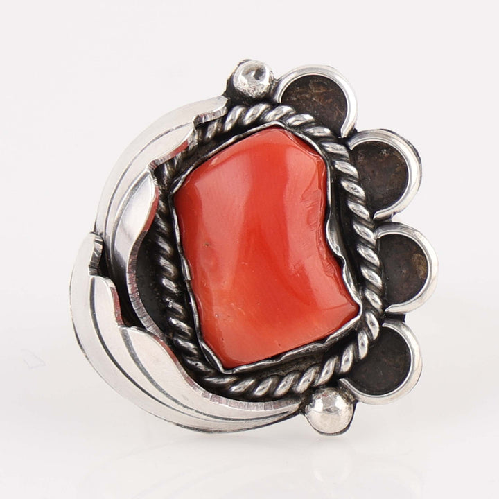 1970s Navajo Coral Ring