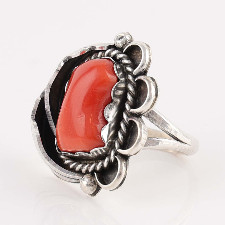 1970s Navajo Coral Ring