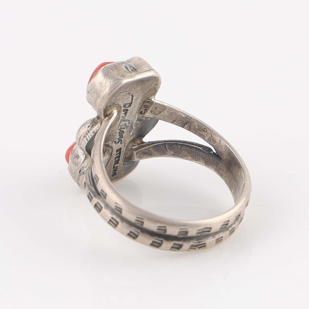 Coral Heart Ring