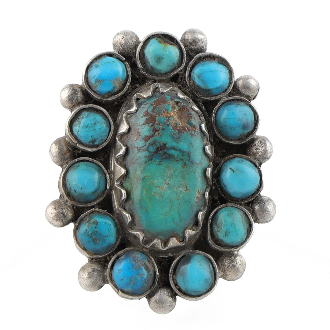 Turquoise Cluster Ring