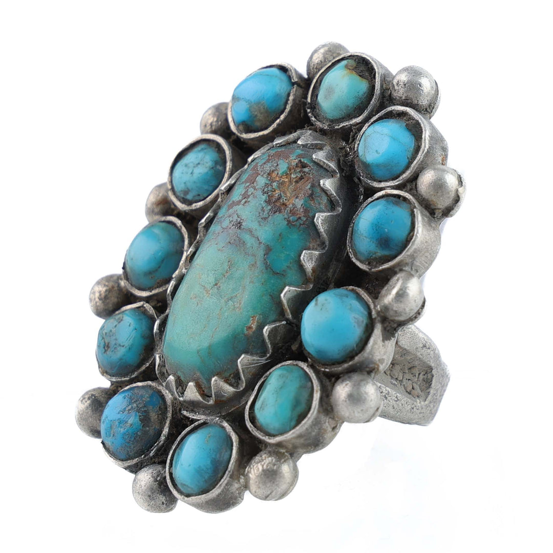 Turquoise Cluster Ring