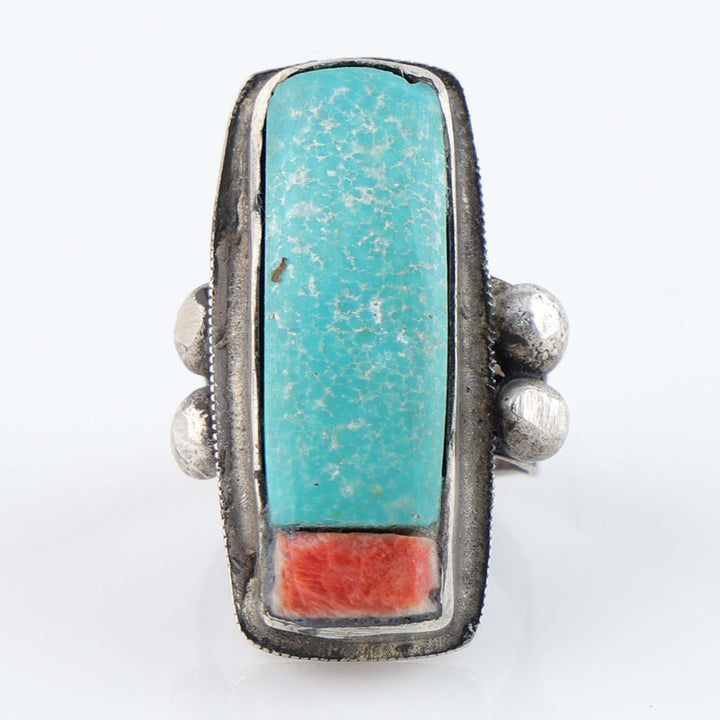 Turquoise and Spiny Oyster Ring