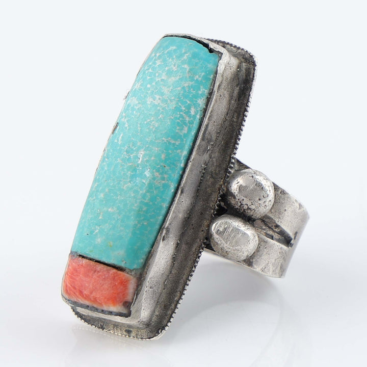 Turquoise and Spiny Oyster Ring