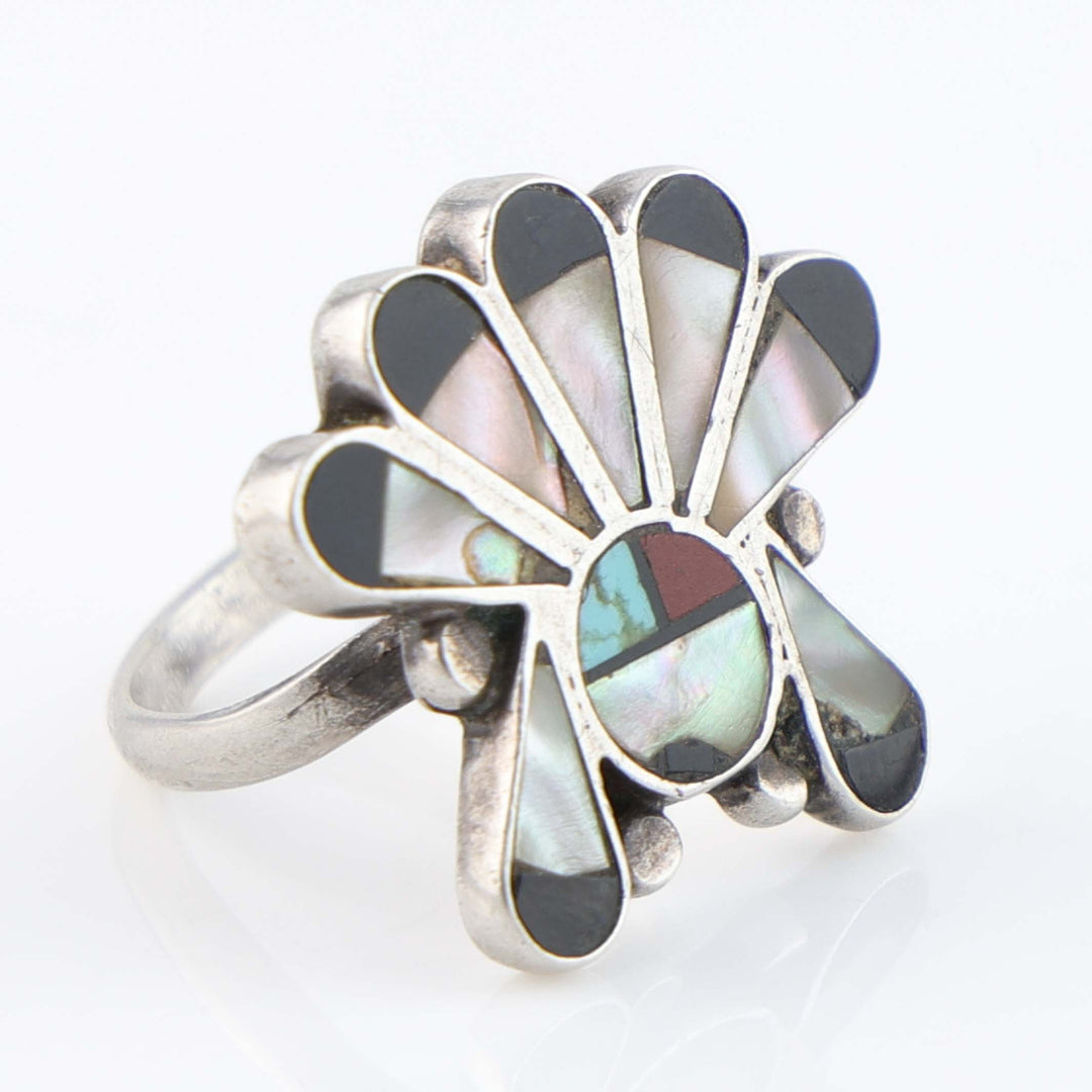 1960s Zuni Sunface Ring