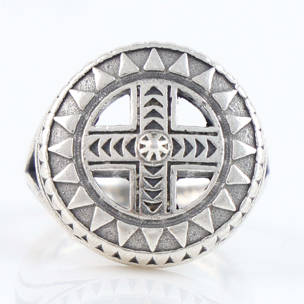 Medicine Wheel Ring by Kenneth Johnson