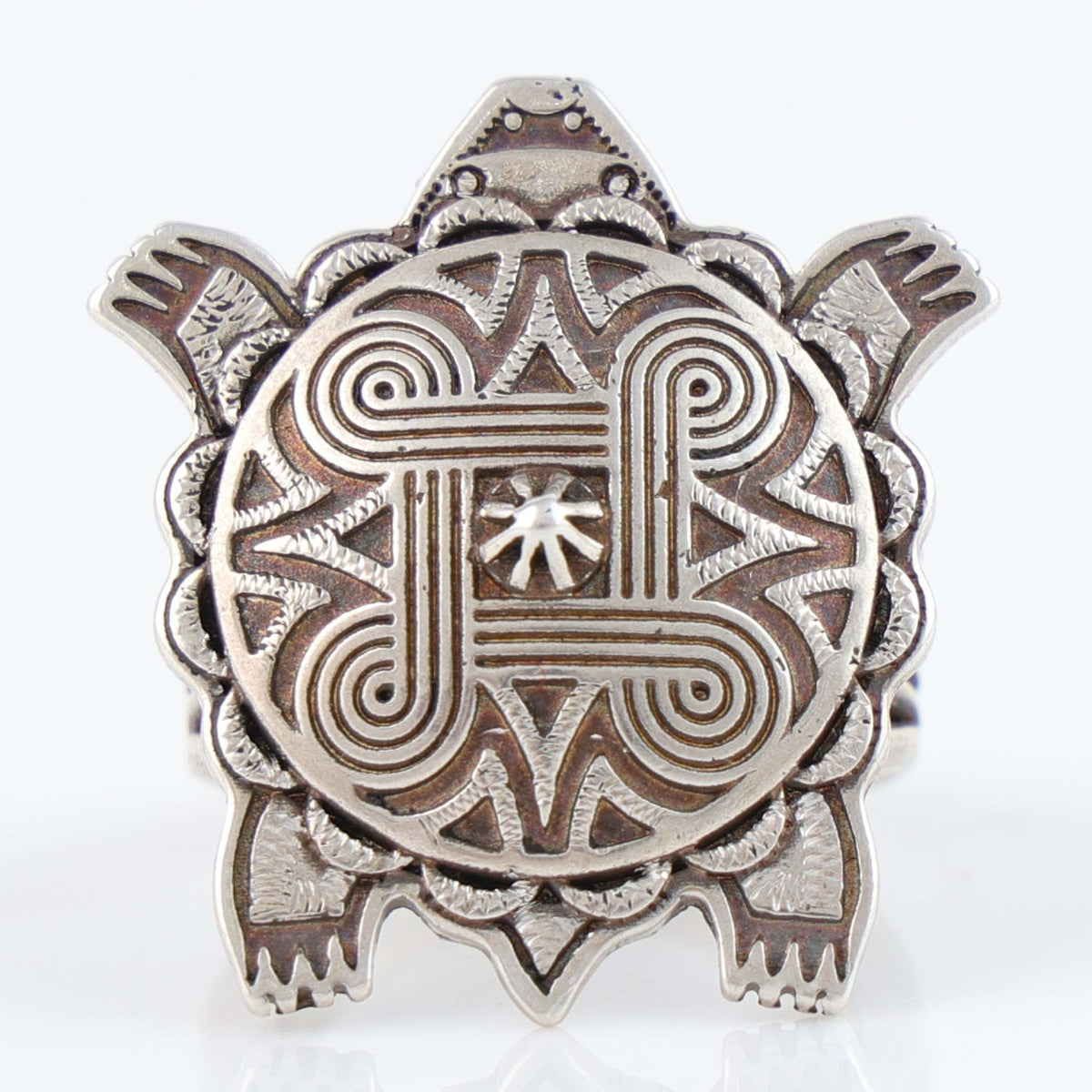 Mother Earth Turtle Ring by Kenneth Johnson