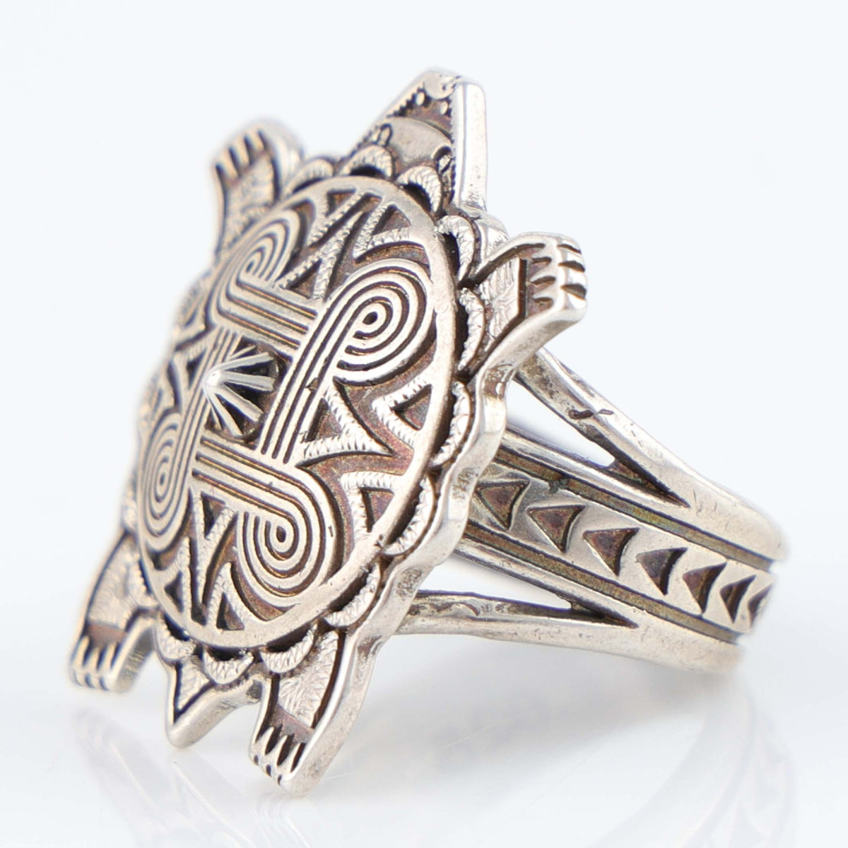 Mother Earth Turtle Ring by Kenneth Johnson