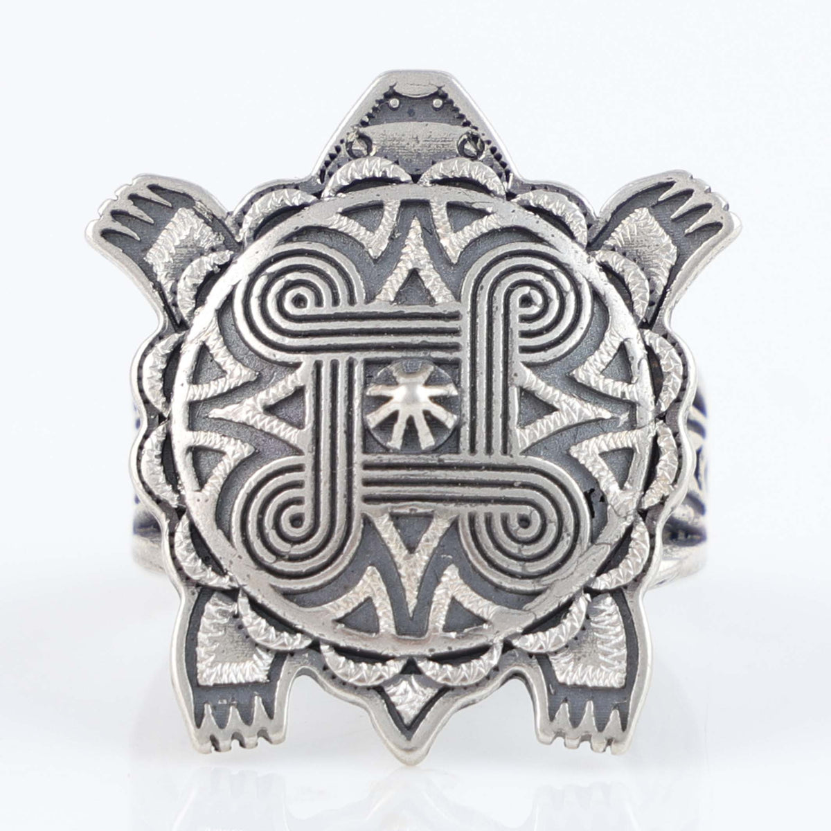 Mother Earth Turtle Ring by Kenneth Johnson