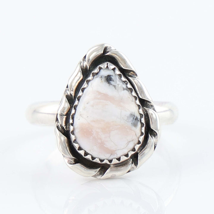 Navajo White Buffalo Ring