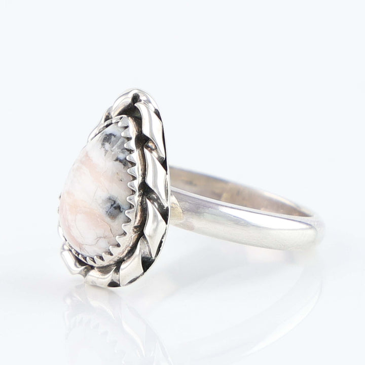 Navajo White Buffalo Ring