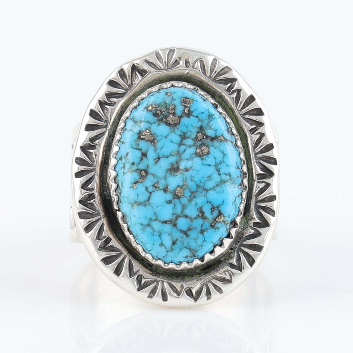 Navajo Kingman Turquoise Ring by Bryan Tisi
