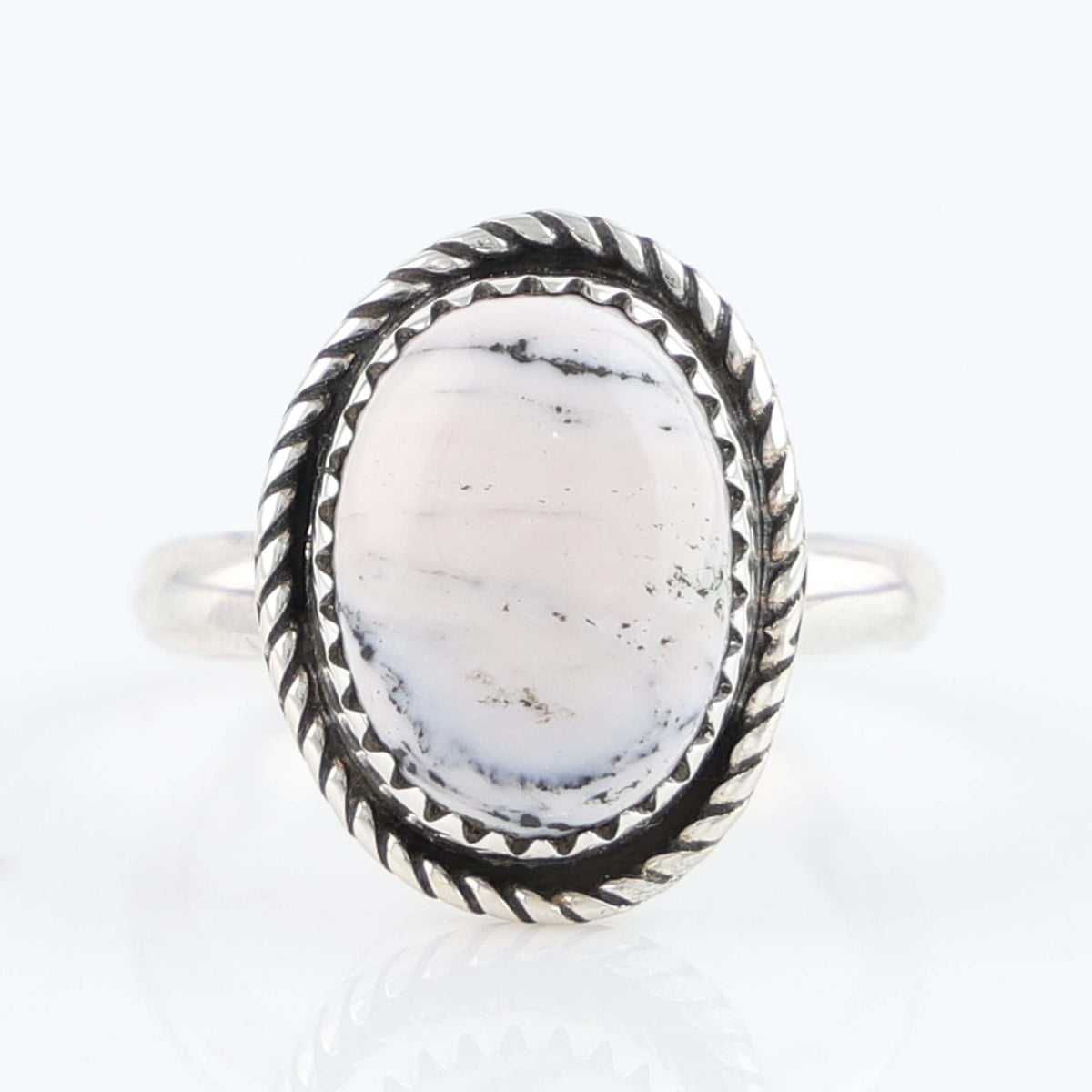 Navajo White Buffalo Ring by Bryan Tisi