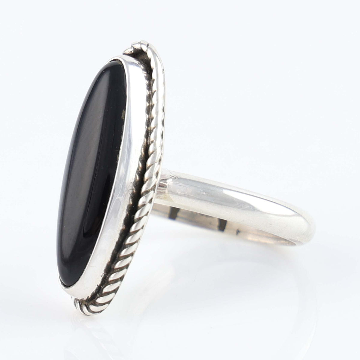 Navajo Onyx Ring by Bryan Tisi