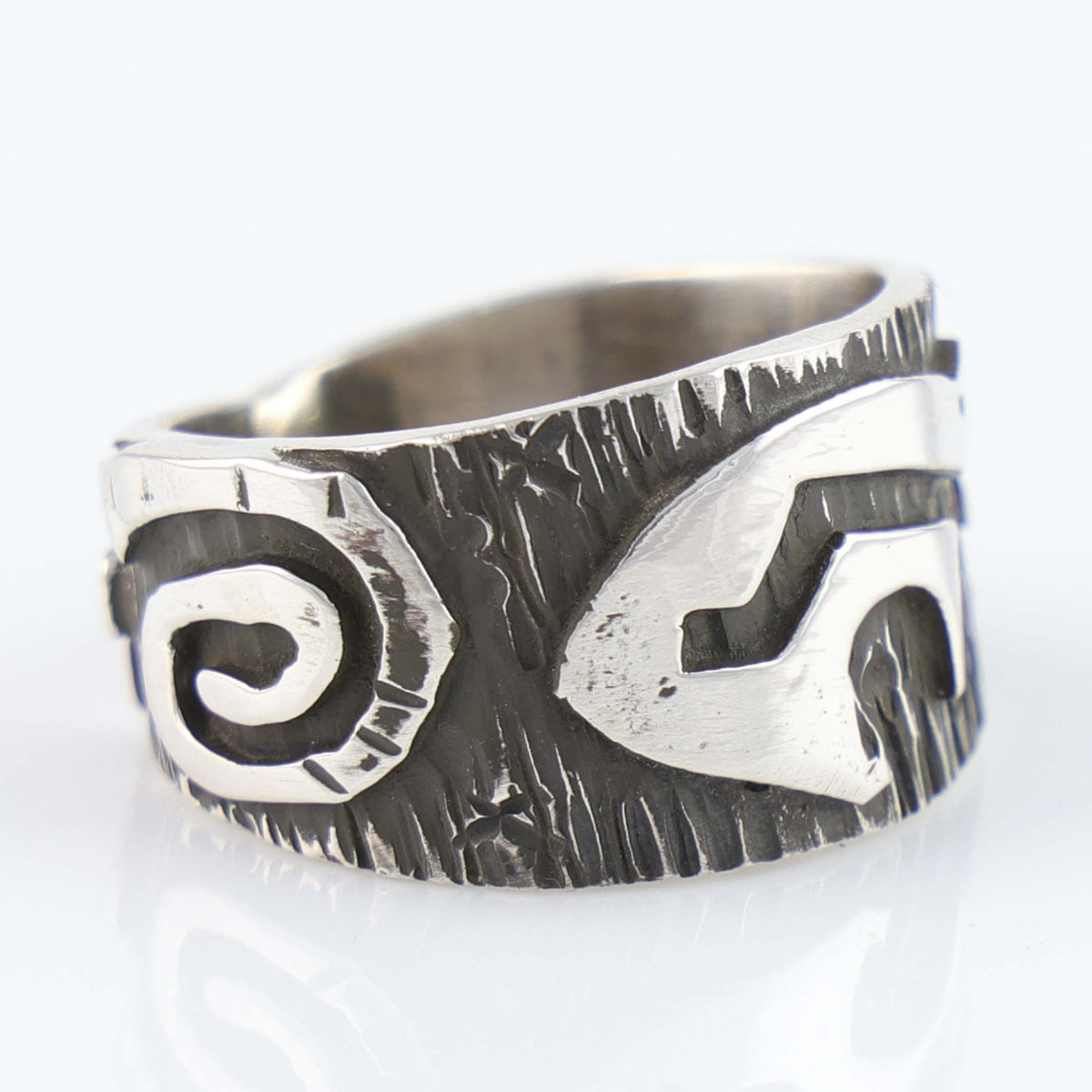 Navajo-Petroglyphen-Ring by Kee Yazzie