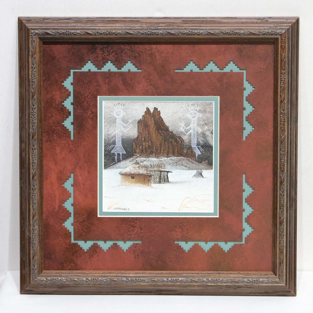 “Shiprock Winter” Sandpainting