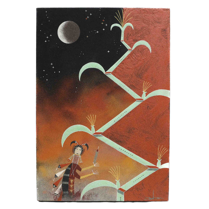 Night Chant Corn Stalk Sandpainting