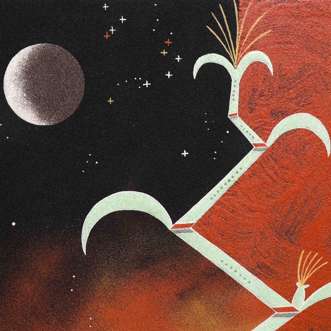 Night Chant Corn Stalk Sandpainting